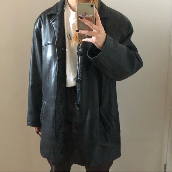 NEW VTG 80s Danier leather jacket thinsulate - Picture 4 of 4